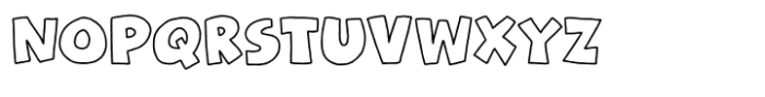 Pop Joint Outline Font UPPERCASE