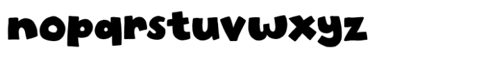 Pop Joint Regular Font LOWERCASE
