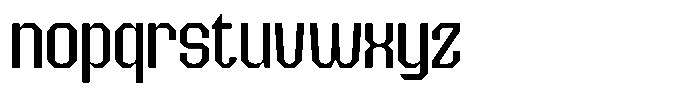 Popbolt Font LOWERCASE