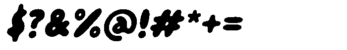 Popcycles Oblique Font OTHER CHARS
