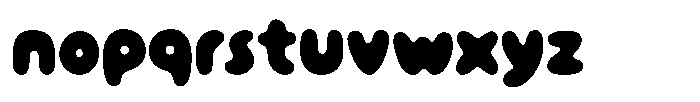 Popcycles Regular Font LOWERCASE