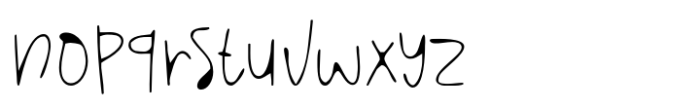 Popness Font LOWERCASE