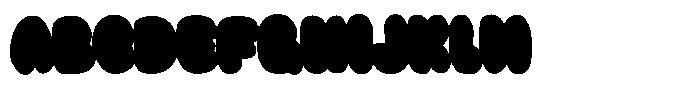 Popper Sparkle Blue Font UPPERCASE