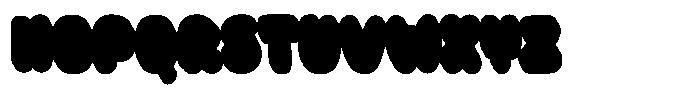 Popper Sparkle Blue Font UPPERCASE