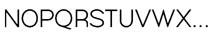 Poppis Extra Light Font UPPERCASE