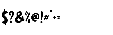 Pops Cloud Font OTHER CHARS