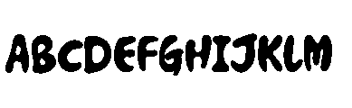 Pops Cloud Font UPPERCASE