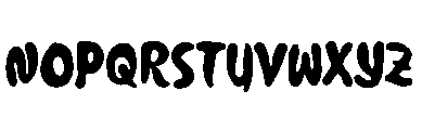 Pops Cloud Font LOWERCASE