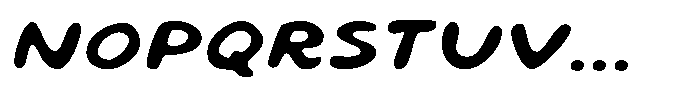 Popskot Fill Regular Font UPPERCASE