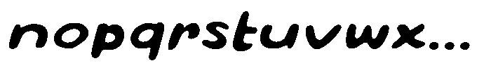 Popskot Fill Regular Font LOWERCASE