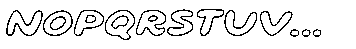 Popskot Outline Regular Font UPPERCASE