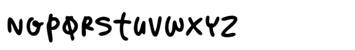 Popsnax Font LOWERCASE