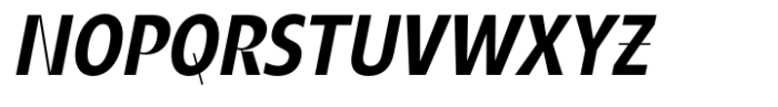 Popten Display Semi Bold Italic Font UPPERCASE