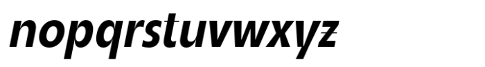 Popten Display Semi Bold Italic Font LOWERCASE