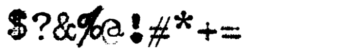 Populaire Typewriter Regular Font OTHER CHARS