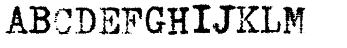Populaire Typewriter Regular Font UPPERCASE
