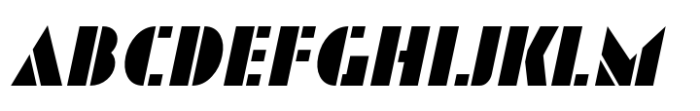 Popular Deco JNL Oblique Font UPPERCASE
