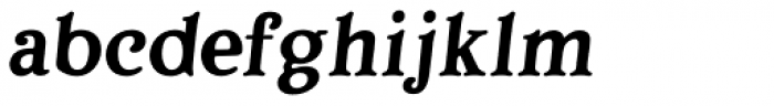 Porchlight Semi Bold Italic Font LOWERCASE
