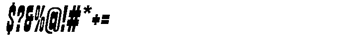Porcile Slant Regular Font OTHER CHARS