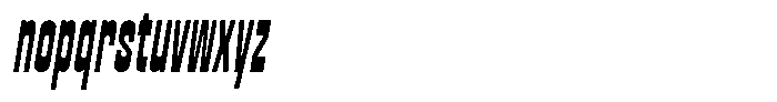 Porcile Slant Regular Font LOWERCASE