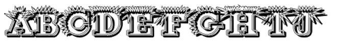 Porcupine White Shadow Font UPPERCASE