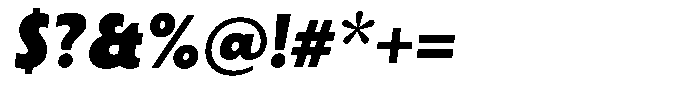 Porito Black Oblique Font OTHER CHARS