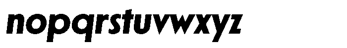 Porito Bold Oblique Font LOWERCASE