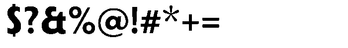 Porito Bold Font OTHER CHARS
