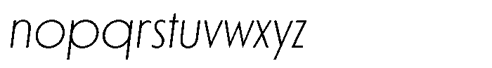 Porito Light Oblique Font LOWERCASE
