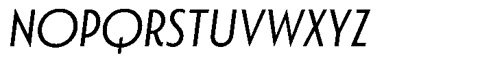 Porito Regular Oblique Font UPPERCASE