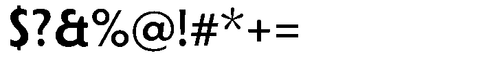 Porito SemiBold Font OTHER CHARS