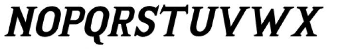 Porkshop Bold Italic Font UPPERCASE