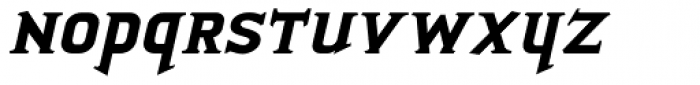 Porkshop Bold Italic Font LOWERCASE