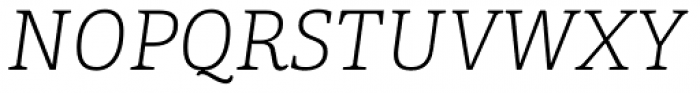Portada Thin Italic Font UPPERCASE