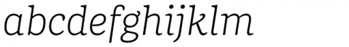 Portada Thin Italic Font LOWERCASE