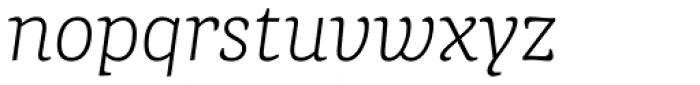 Portada Thin Italic Font LOWERCASE