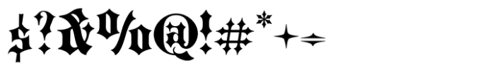 Portculliard Bold Font OTHER CHARS