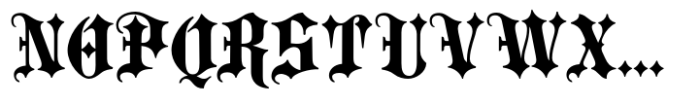 Portculliard Bold Font UPPERCASE