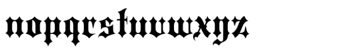 Portculliard Bold Font LOWERCASE