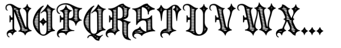 Portculliard Engraved Font UPPERCASE