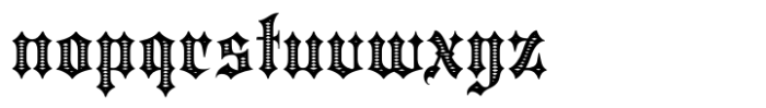 Portculliard Engraved Font LOWERCASE