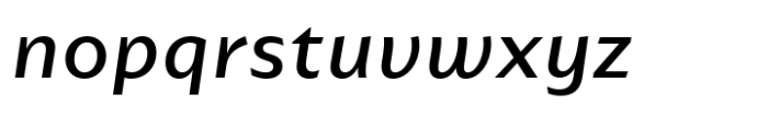 Portheras Medium Italic Font LOWERCASE