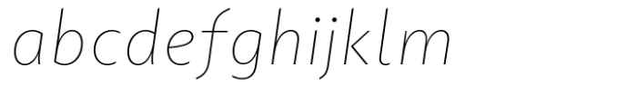 Portheras Thin Italic Font LOWERCASE