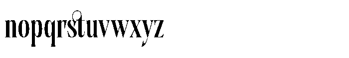Portrait Midnight Regular Font LOWERCASE