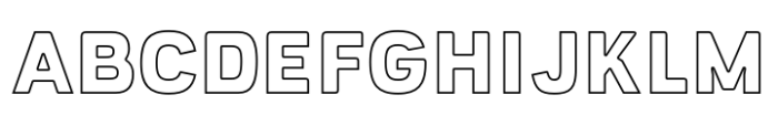 Portsmith Outline Font UPPERCASE