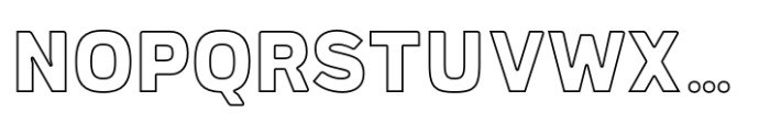 Portsmith Outline Font UPPERCASE