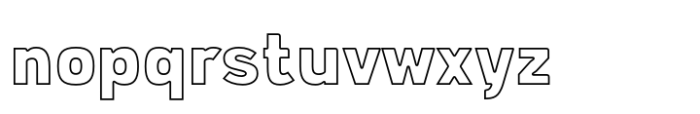 Portsmith Outline Font LOWERCASE