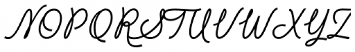 Portuguesa Script Font UPPERCASE