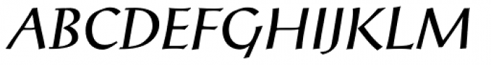 Post-Antiqua Pro Italic Font UPPERCASE