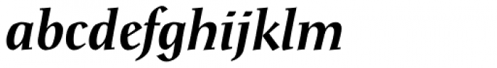 Post-Antiqua Pro Medium Italic Font LOWERCASE